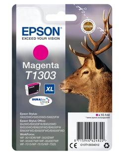 Cartouche d'encre Epson T1303 Magenta - Haute capacité - DURABrite Ultra Ink - 10,1 ml