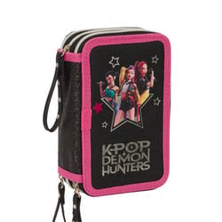 Trousse Garnie KPOP Demon Hunters Energy 20 CM - 3 compartiments - 37 pièces