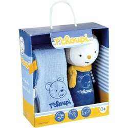 T'choupi Baby Coffret Naissance avec Doudou et Peluche Hochet +/- 25 cm - Idéal pour un cadeau de naissance.
