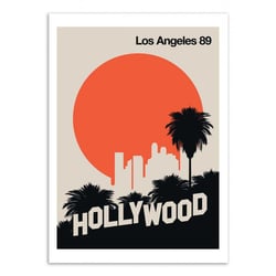 Affiche 30x40 cm - Los Angeles 89 - Bo Lundberg