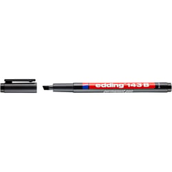 Marqueur permanent 1-3 mm Edding - Noir - Pointe biseautée