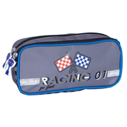 Trousse rectangulaire KIP BOY 22 CM - 2 compartiments Racing