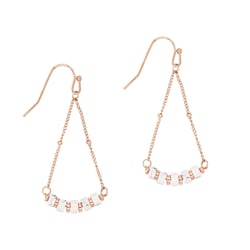 Boucles d'oreilles Piana en pierres Howlite - Sloya