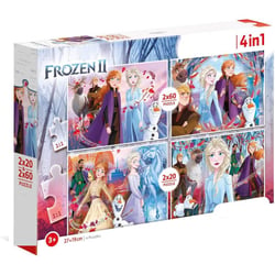 Puzzle 2D 20 et 60 pièces - Reine des Neiges Elsa Olaf Sven Anna - CLEMENTONI