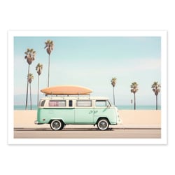 Affiche 50x70 cm - California Pacific Van - Philippe Hugonnard