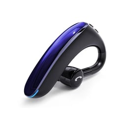 Écouteurs Bluetooth 5.0 Sans Fil Rouge Main Libre Rotation 180° Ergonomique Bleu YONIS