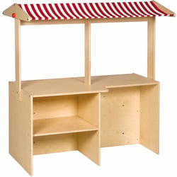 Etal de marchand en bois – jeu Montessori - Educo - Beige