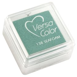 Tampon encreur "Versacolor", vert marin, 2,5x2,5 cm