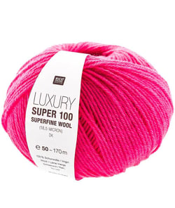 Pelote de laine Luxury Super 100 superfine wool dk - Rico Design 06 Rose