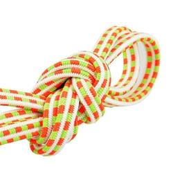 Bobine 25m Elastique rectangle 6 mm rose et vert fluo
