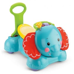 Elephant 3 en 1 : sauter, marcher, chevaucher - fisher price - bfh56