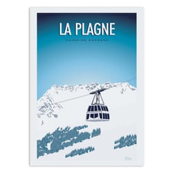 Affiche 50x70 cm - La Plagne - Turo
