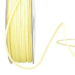 Bobine 30m cordelière polyester 2mm jaune paille