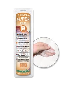 Stabilisateur pour insignes et logos - Cut & Iron Away Super Film - 30cm x 5m - Madeira Transparent