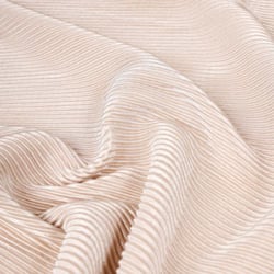 Tissu Plissé uni Beige