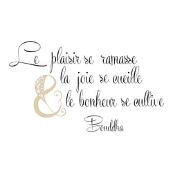 Stickers Muraux citation de bouddha