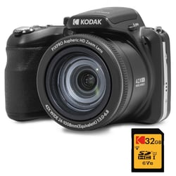KODAK - Pack Appareil Photo Numérique Bridge Pixpro Astro Zoom AZ425 + Carte SDHC 32GB - Noir