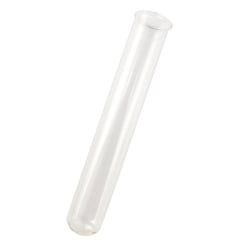 Soliflore tube en verre 15x2,5cm 2 pièces