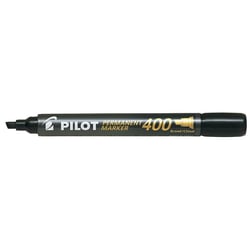 Lot de 12 marqueurs permanents pointe biseau large - PILOT - Noir - SCA 400