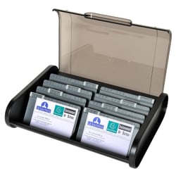 Fichier pour cartes de visite Topline - 60x245x180 mm - Noir - Exacompta