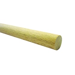 Baguettes rondes en hêtre 15mm sans noeufs, longueur 1 m