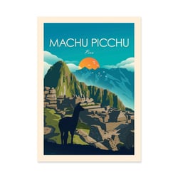 Affiche 30x40 cm - Machu Picchu - Studio Inception