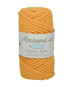 Bobine de fil Macrame Cord 40 - Trimits Jaune Moutarde
