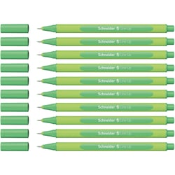Lot de 10 feutres Fineliner pointe 0.4 mm - SCHNEIDER - Line-Up - Vert highland-green