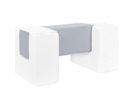 3 blocs en mousse blanc gris - Velinda
