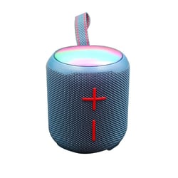 Enceinte Bluetooth Extérieure Portable Couleurs Vives Son Puissant Et LED Animées Bleu YONIS