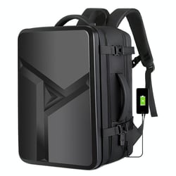 Sac À Dos Ordinateur Grande Capacité Imperméable Avec Port USB Noir 3 YONIS