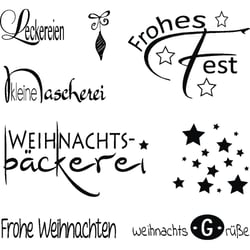 Clear Stamp "Weihnachten", 96,5x91x3,2mm