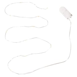 Micro-chaîne lumineuse LED avec fil, 120cm, 10 lumignons, Boite 1pce.