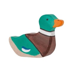 Figurine Holtztiger Canard nageant