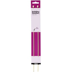 2 Aiguilles À Tricoter En Bambou 35 cm - Ø 3 mm