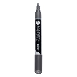 Marqueur - Peinture acrylique - Anthracite - Permanent - Pointe biseautée 6mm - Marbel - Darwi