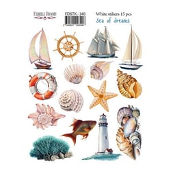 Planche de stickers couleur embelissement Fabrika Decoru SEA OF DREAMS 340
