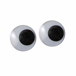 Yeux mobiles Vaessen Creative - Noir et blanc - 18 mm - 1000 pièces