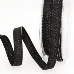Bobine 15m Ruban chevron métal Noir