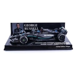 Voiture Miniature de Collection - MINICHAMPS - MERCEDES-AMG W14 E Performance - Échelle 1/43 - Australian GP 2023 - Noir/Vert