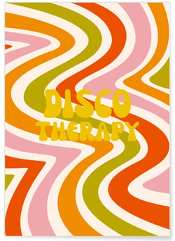 Affiche Disco Therapy | A3 : 29,7x42cm