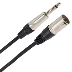 Câble XLR Mâle 3 Broches à Jack Mâle Mono 1.50m Easy Plugger - Gamme Easy pour connectivité audio professionnelle. Câble musique, câble audio, câble micro, câble enceinte.