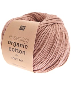 Coton à tricoter Essentials Organic Cotton DK - Rico Design 013 Praline marron