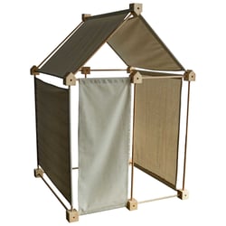 Jeu de construction géant en bois et tissu bio Trigonos Kernel Fabriqué en Espagne - 44 pces