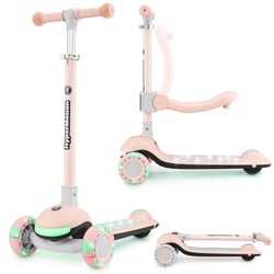 Trottinette Enfant - HyperMotion - Roues LED- Charge 50 kg- Siège Réglable- Pliable