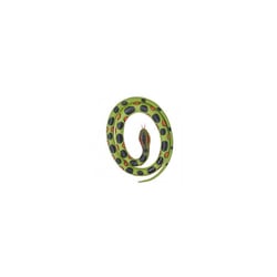 Serpent plastique Anaconda vert 117 cm
