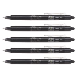 Lot de 5 Stylos roller rétractables Frixion Ball Clicker 0,7 mm Pilot – Noir