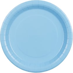 6 Assiettes Bleu Pastel Ø23 cm - En carton