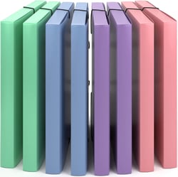 8 x Chemises à Élastiques et à 3 Rabats A4- Jusqu'à 200 pages, Dos 3 cm- Chemises cartonnées, Range Document- 245x325x30 mm- ACROPAQ
