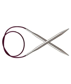 Aiguilles à tricoter circulaire fixes NOVA METAL cable 25 cm du N° 2 à 5 - Knitpro taille n°3